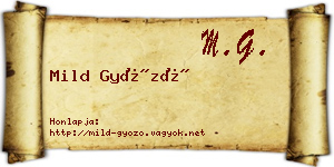 Mild Győző névjegykártya